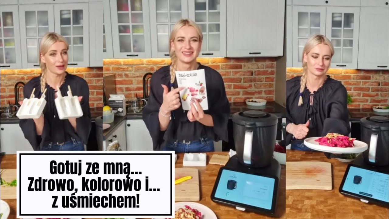 CHŁODNIK LODY TROPIKALNE NA PATYKU ORAZ MAKARON Z PESTO Z BURAKA