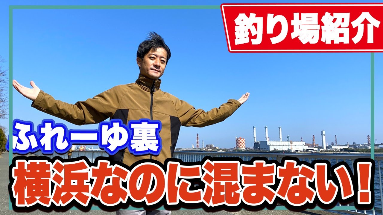 【ふれーゆ裏】東扇島西公園や大黒海釣り施設より空いている！一度入った魚が抜けにくい地形的特長