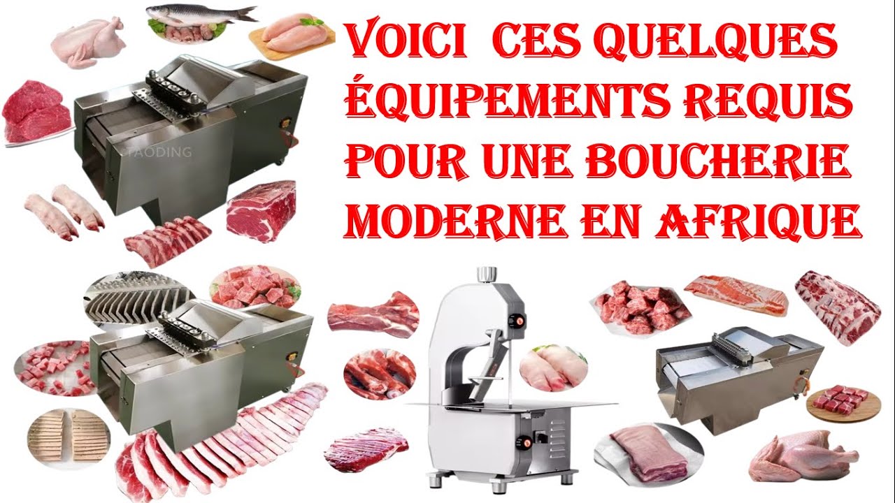 Voici Quelques Equipements requis pour une boucherie moderne en Afrique.