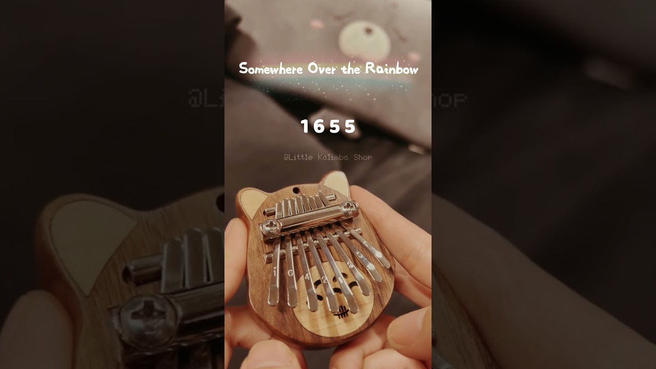 Somewhere over the rainbow mini kalimba beginner tutorial