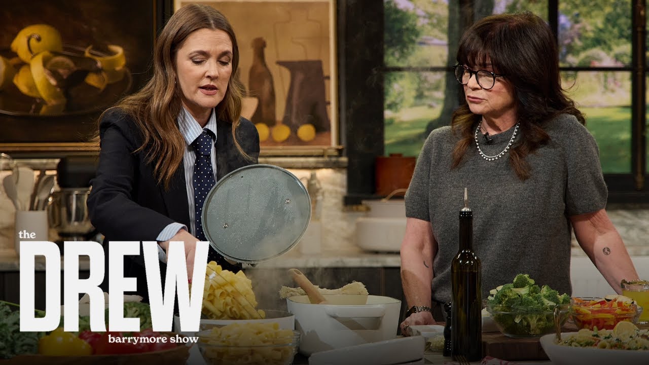 Drew Barrymore Shows How to Make "Garbage Pasta" Recipe Inspired by Dina Lombardi