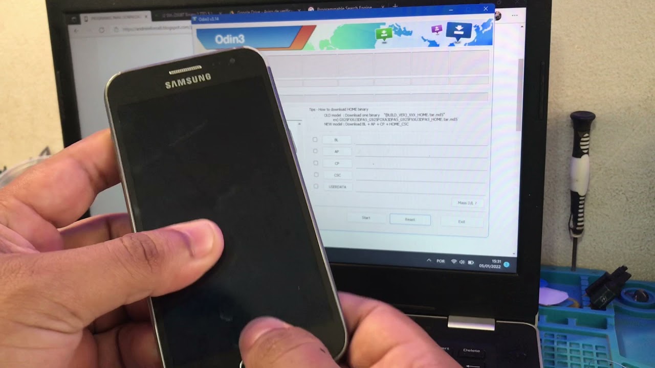 Fazendo soft no Galaxy J2 - resolvendo loop infinito