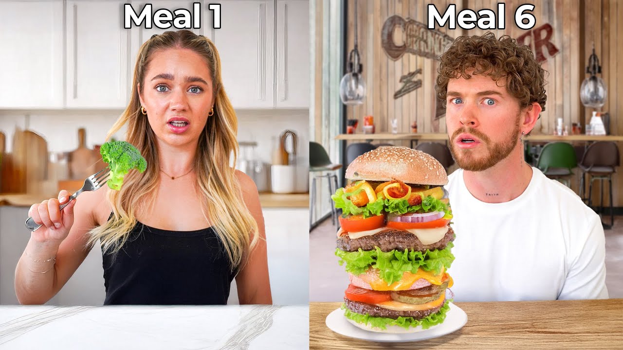 Our Food Gets BIGGER Every Hour! (Extreme Food Challenge)