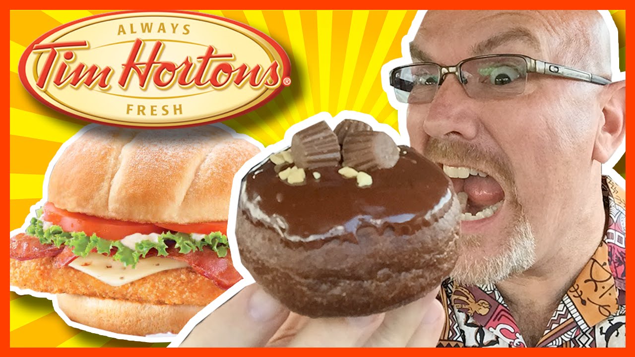 Tim Horton's Jalapeño Jack Spicy Chicken Club & Love Reese to Pieces™ Donut Review