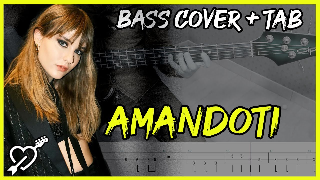 Amandoti - Maneskin - Bass Cover + TAB