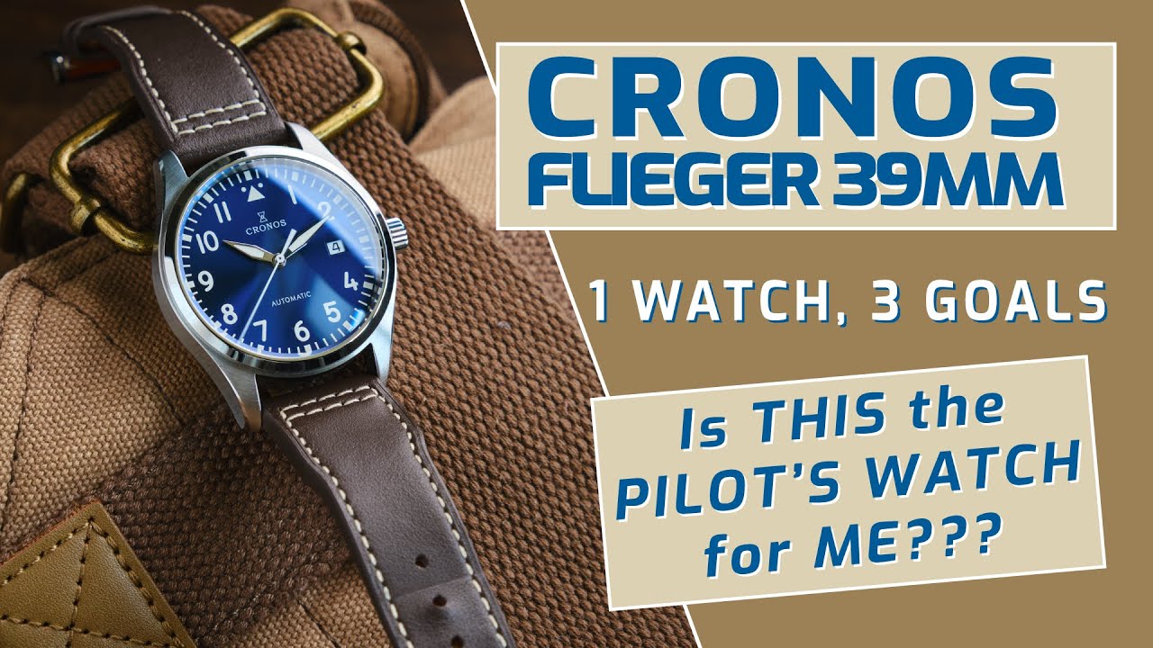 1 WATCH, 3 GOALS / Is THIS the PILOT'S WATCH for ME??? / Cronos Flieger 39mm Review