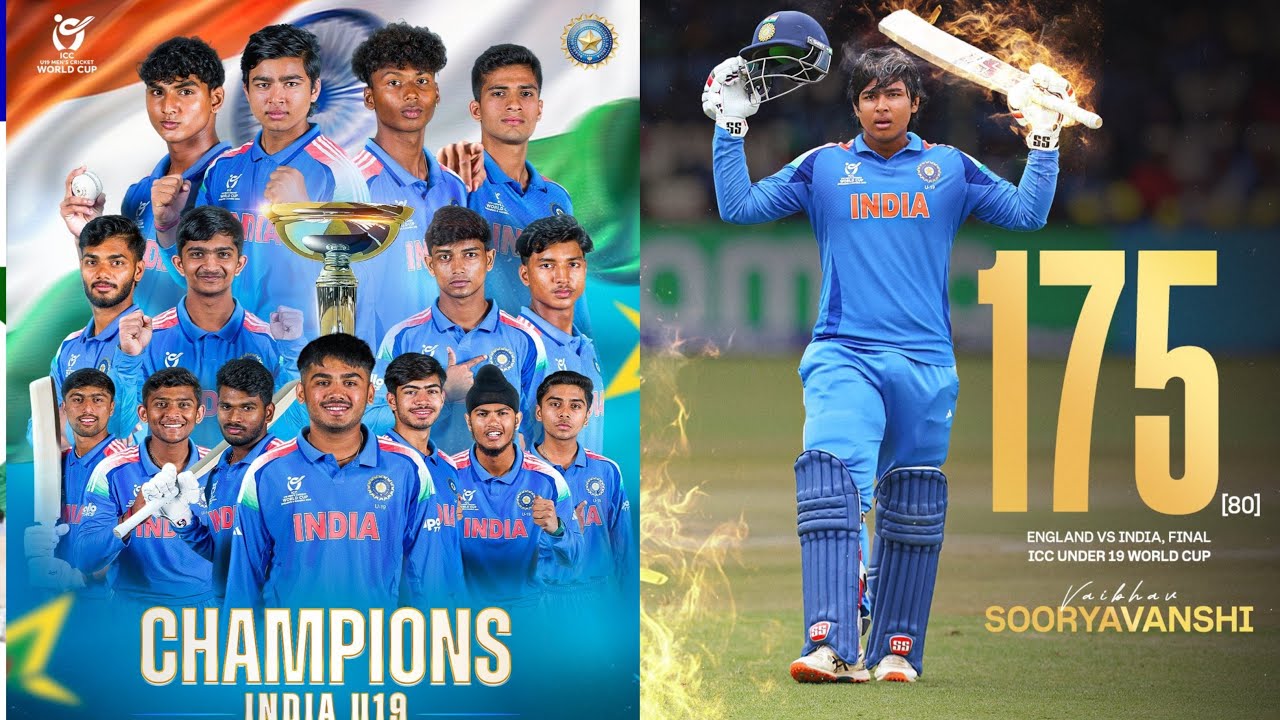 khelo Pakistan is live! Inspired by Vaibhav Suryavanshi's 175, India beat England by 100 runs in u19