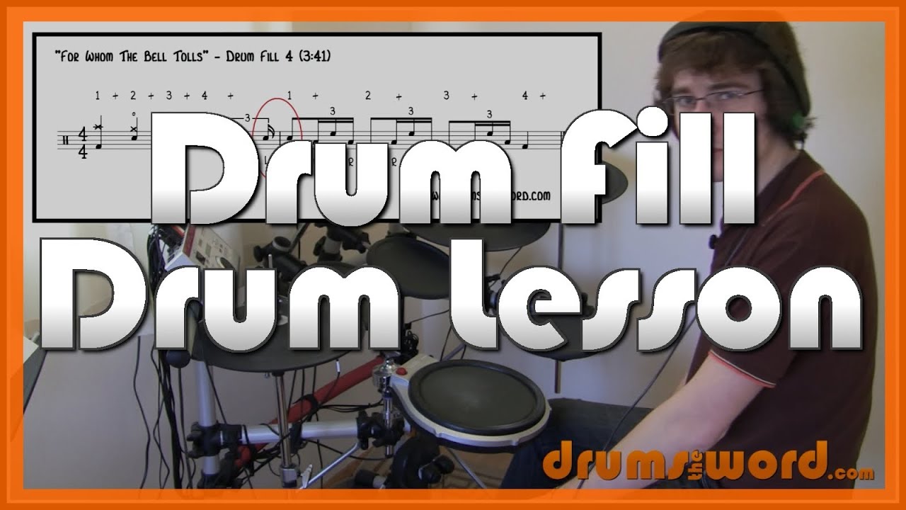 ★ For Whom The Bell Tolls (Metallica) ★ Drum Lesson | How To Play Drum Fill (Lars Ulrich)