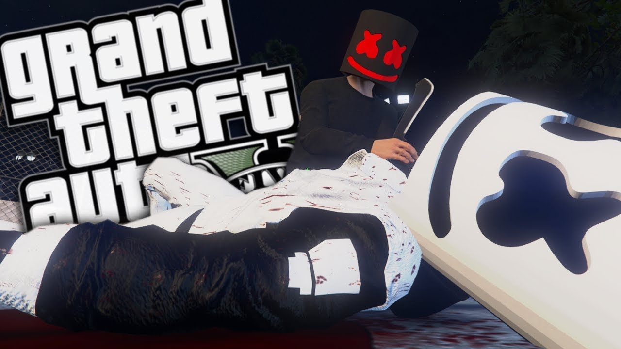 EVIL DJ Marshmello VS DJ Marshmello MOD (GTA 5 PC Mods Gameplay)