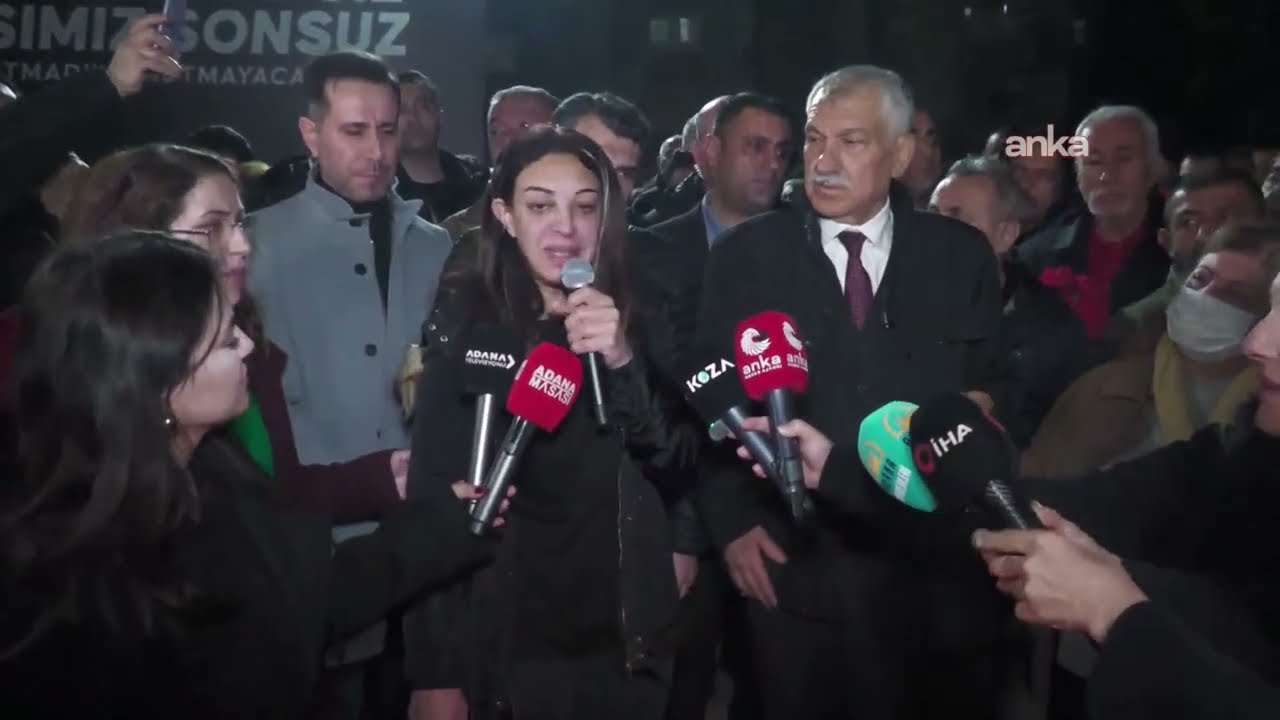Zeydan Karalar, Adana'da 6 Şubat depremlerinde hayatını kaybedenler için yapılan anma töreninde