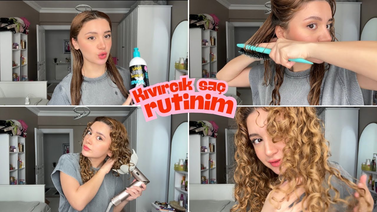 YILLARCA DÜZLEŞTİRDİĞİM KIVIRCIKLARIMI NASIL KURTARDIM??-Kıvırcık saç rutinimm