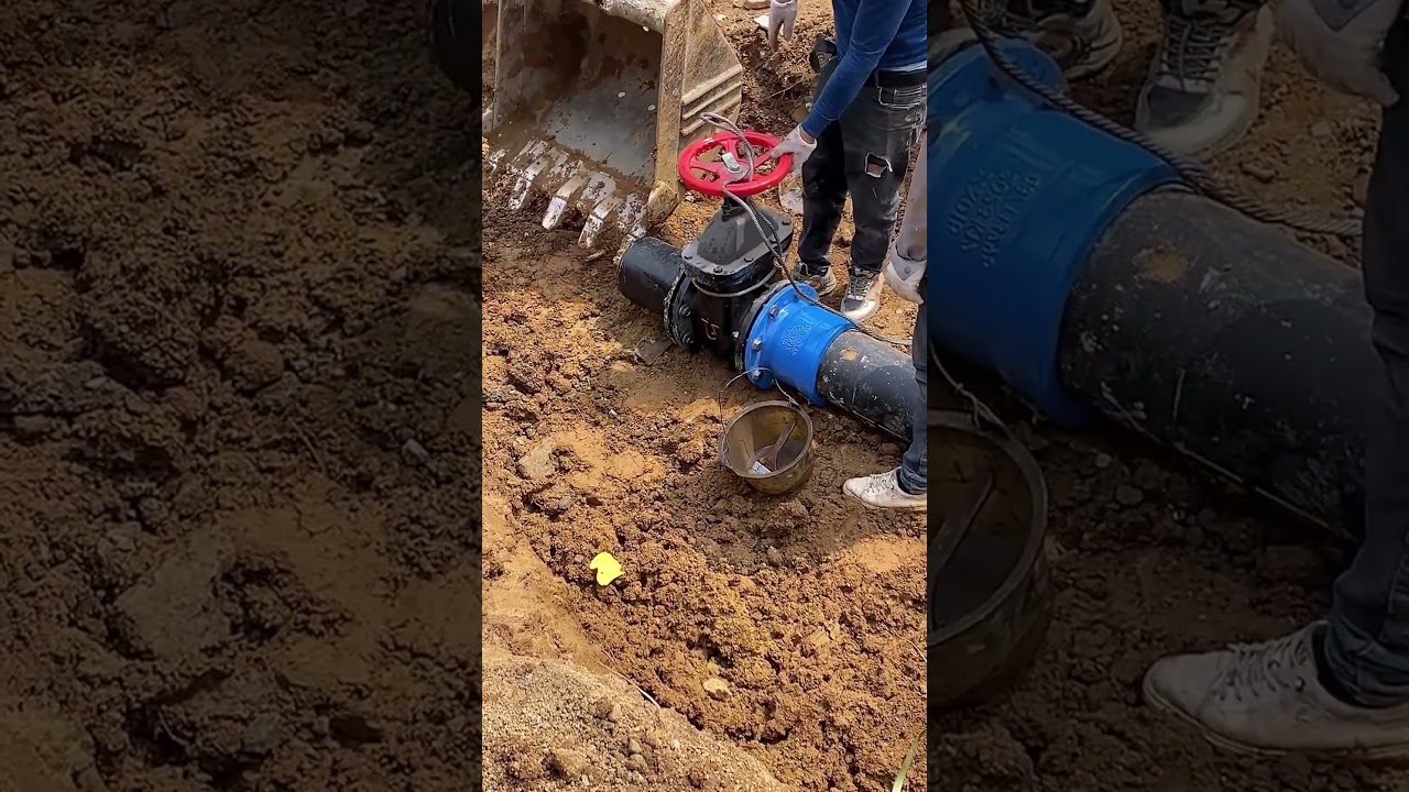 Water pipe valve installation process- Good tools and machinery make work easy