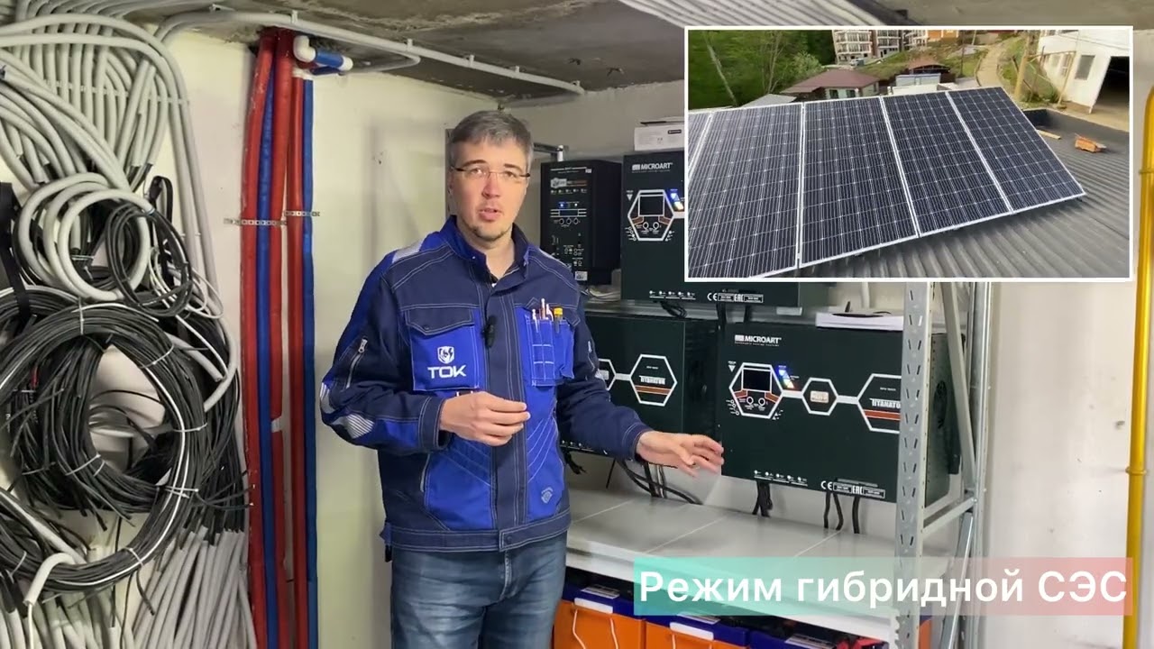 3-фазная гибридная солнечная электростанция с инвертором МАП TITANATOR: резерв+солнце+продажа в сеть
