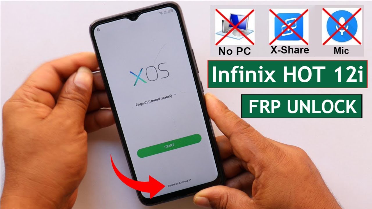 Infinix Hot 12i X665B Frp Bypass/Unlock Google Account Lock Without Pc/Without Mic Method Android 11