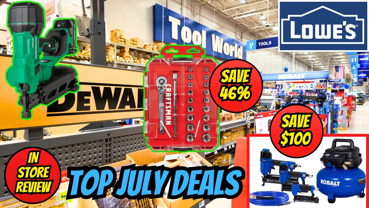 ЛУЧШИЕ июльские скидки на инструменты в Lowe's, которые нельзя пропустить!