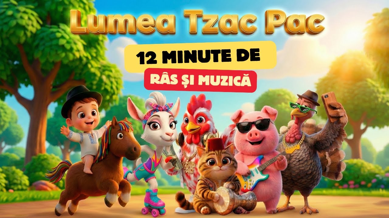 🎵 Cântece pentru Copii - Fermă, Dansuri și Veselie | Lumea Tzac Pac Colaj Complet 🎵