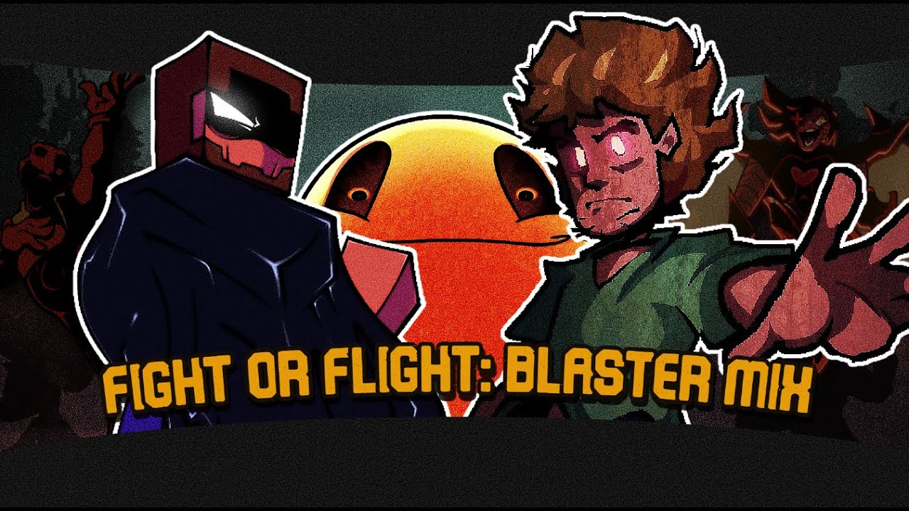 FIGHT OR FLIGHT [BLASTER MIX] - God Eater (Erect) + Alert & More | FNF Mashup