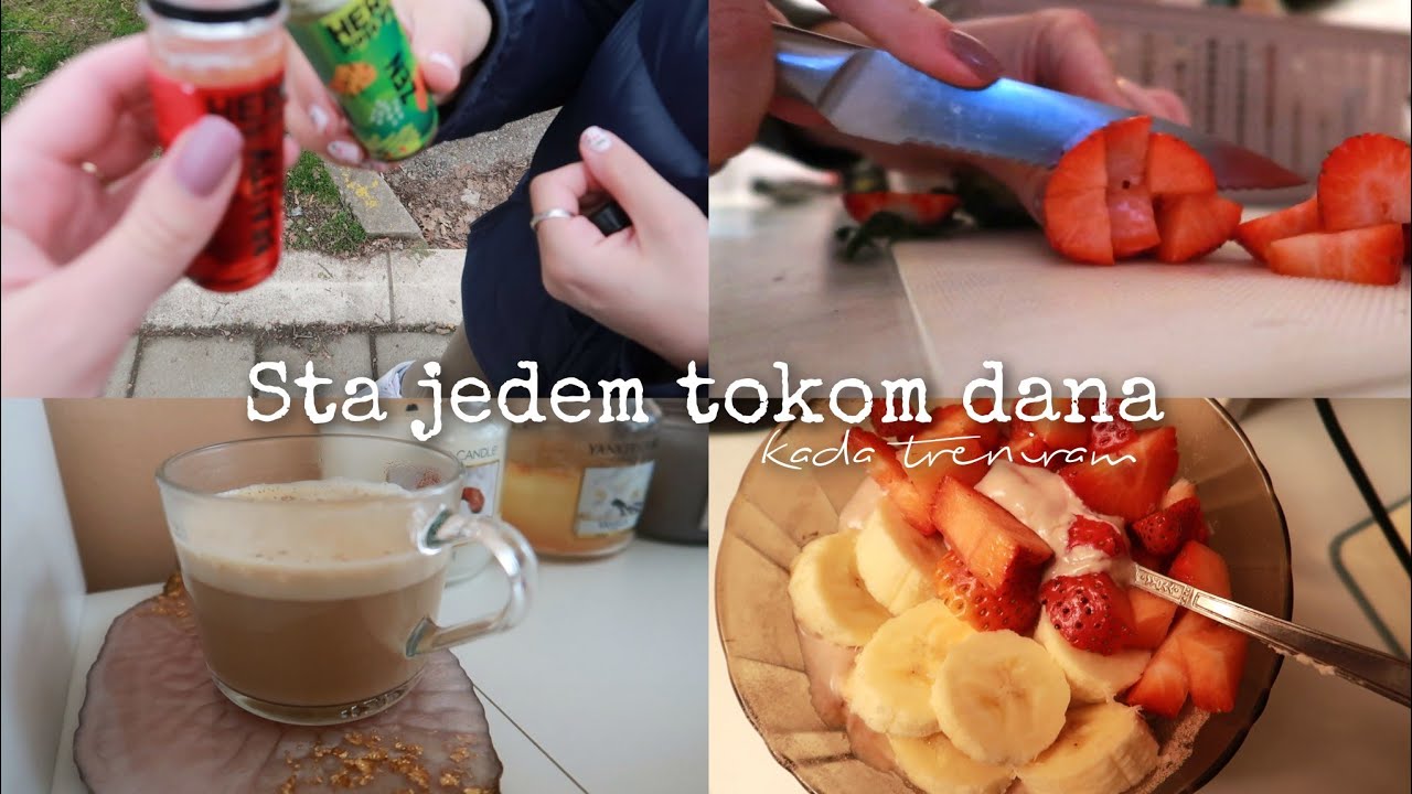 sta jedem tokom dana (kada treniram) 🥑🥯🍓🍗👩🏻‍🍳