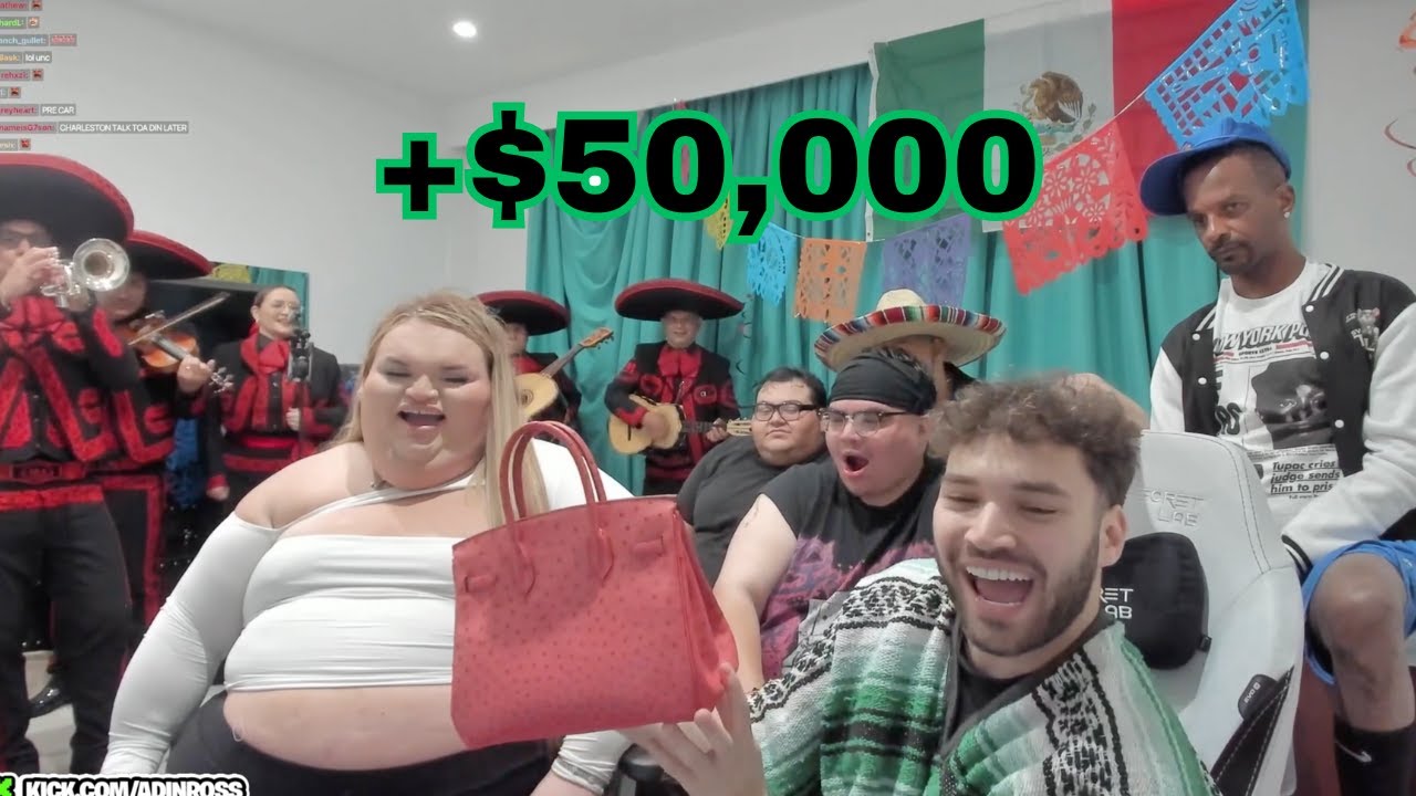 Adin Ross Gifts GORLOCK $50,000 Birkin Bag! | Ft. Charleston White