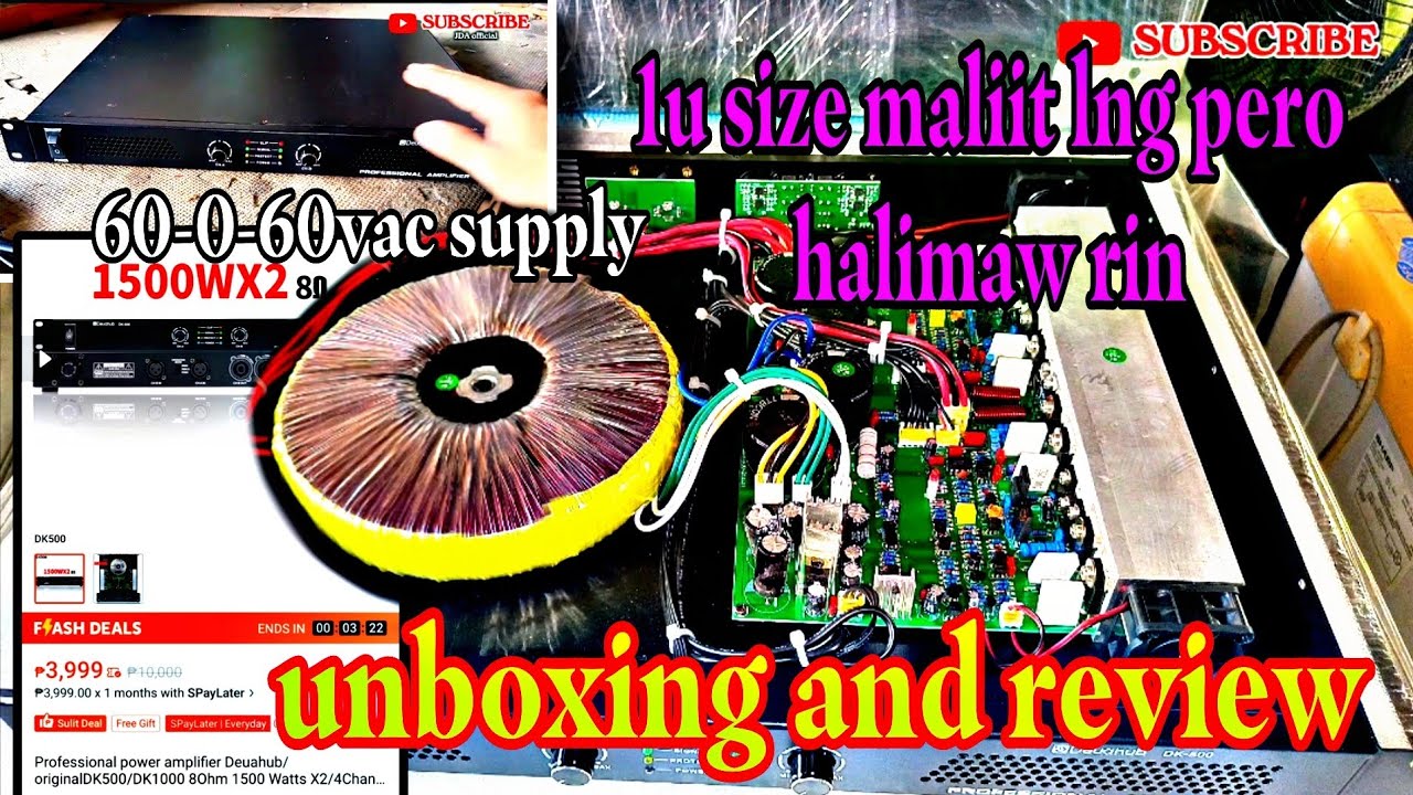 Deuahub dk-500 1u size unboxing and review  shopee / Lazada
