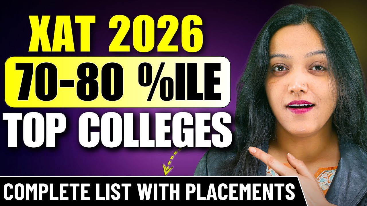 XAT 2026 Top MBA Colleges At 70-80 Percentile | MBA Colleges On You XAT Score #mba