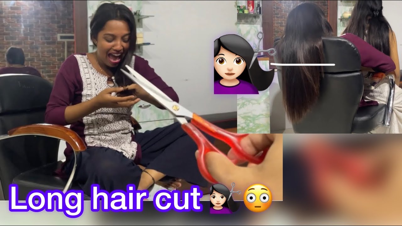 || Long hair to short hair😳|| na bole chul kete 💇‍♀️dilam 🫢|| #funny #video #haircut #BongRaj