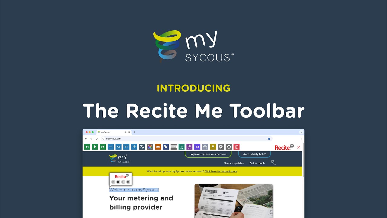 Introducing: The Recite Me Toolbar