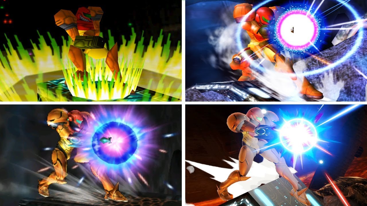 Evolution of - Samus in Super Smash Bros. Games