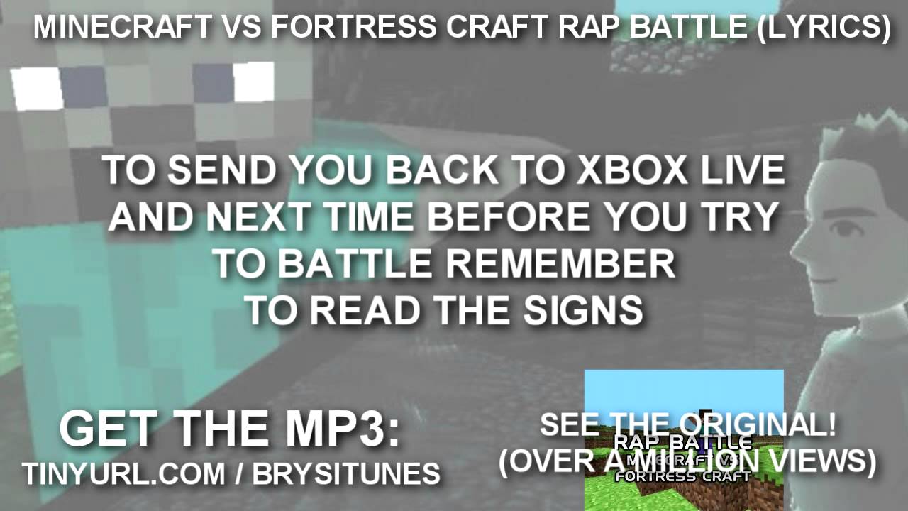 Minecraft vs FortressCraft - RAP BATTLE (LYRICS)
