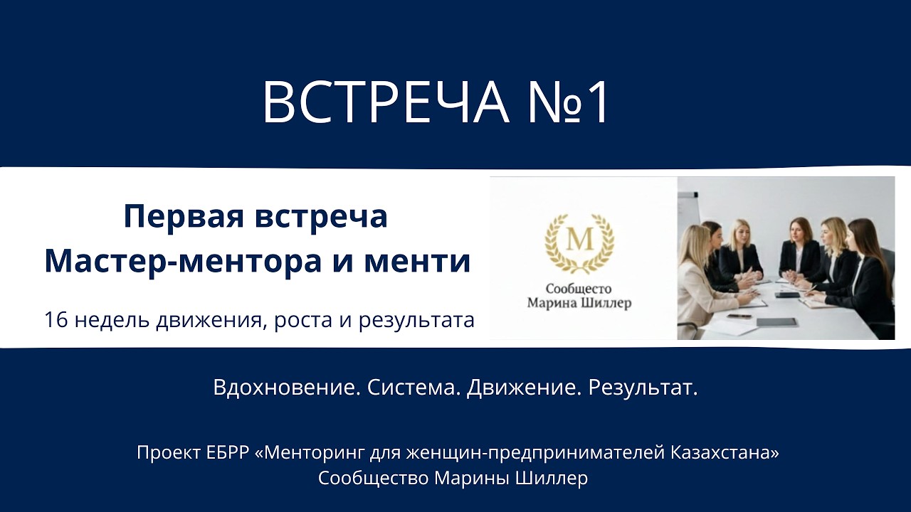 Первая встреча сообщества Марины Шиллер. Знакомство.
