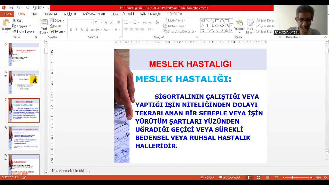 Temel İş Sağlığı ve Güvenliği 1