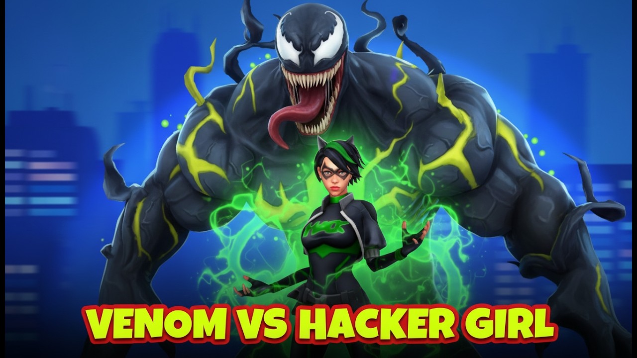 Spider Fighter 3 😈 Venom vs Hacker Girl | Who Will Win?