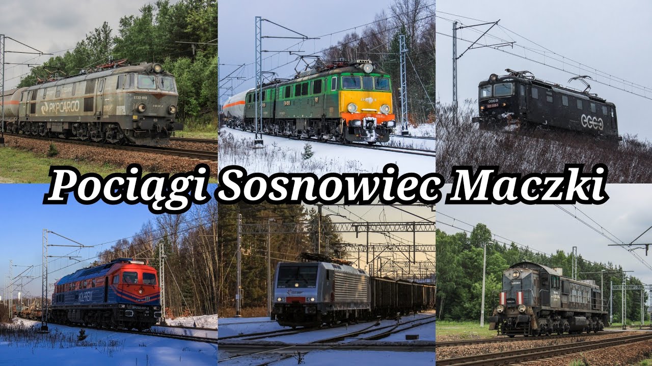 Pociągi Sosnowiec Maczki (Czytaj opis!)