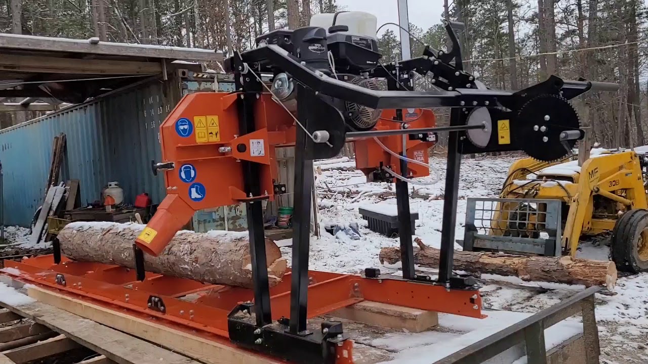 How to set up and run a  LX 55 woodmizer week 2