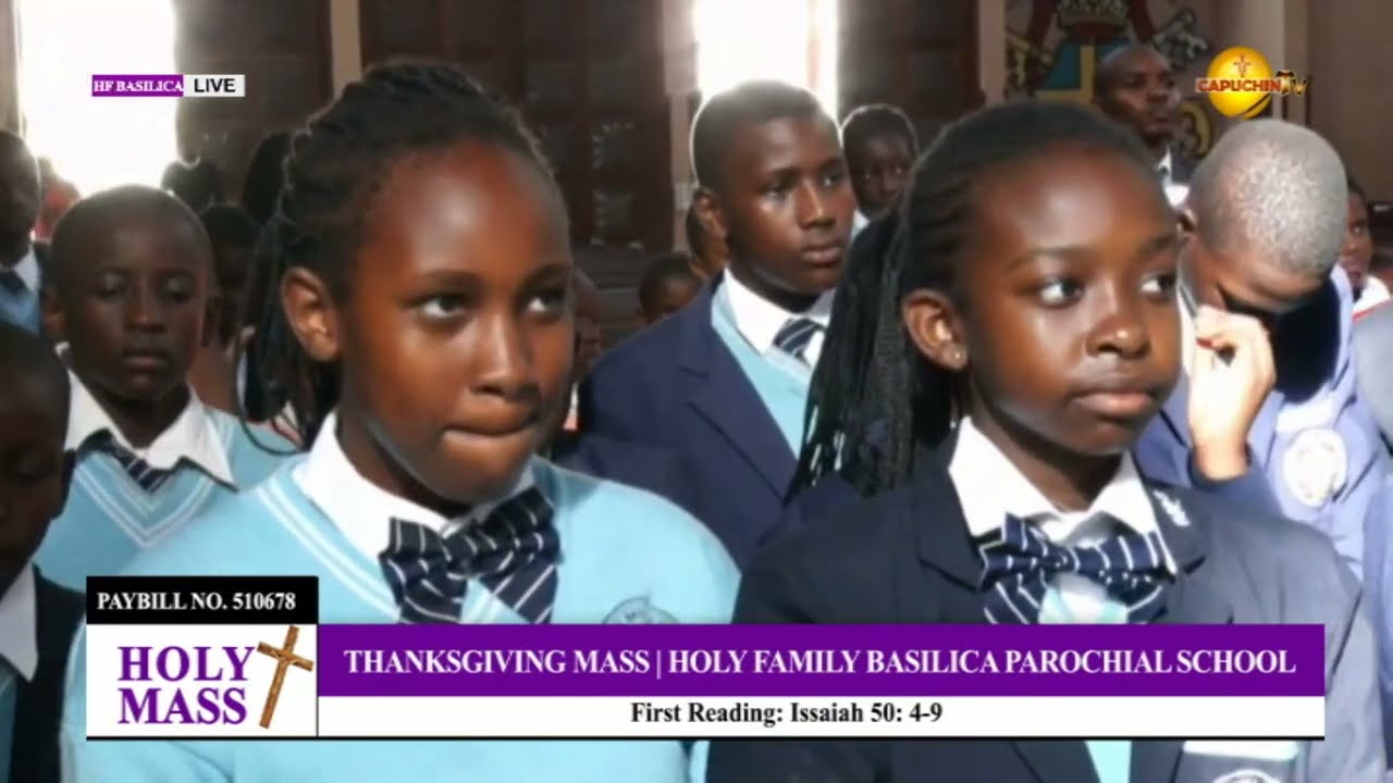 27-03-2024 | CAPUCHIN TV LIVE | THANKSGIVING MASS | HOLY FAMILY BASILICA PAROCHIAL SCHOOL