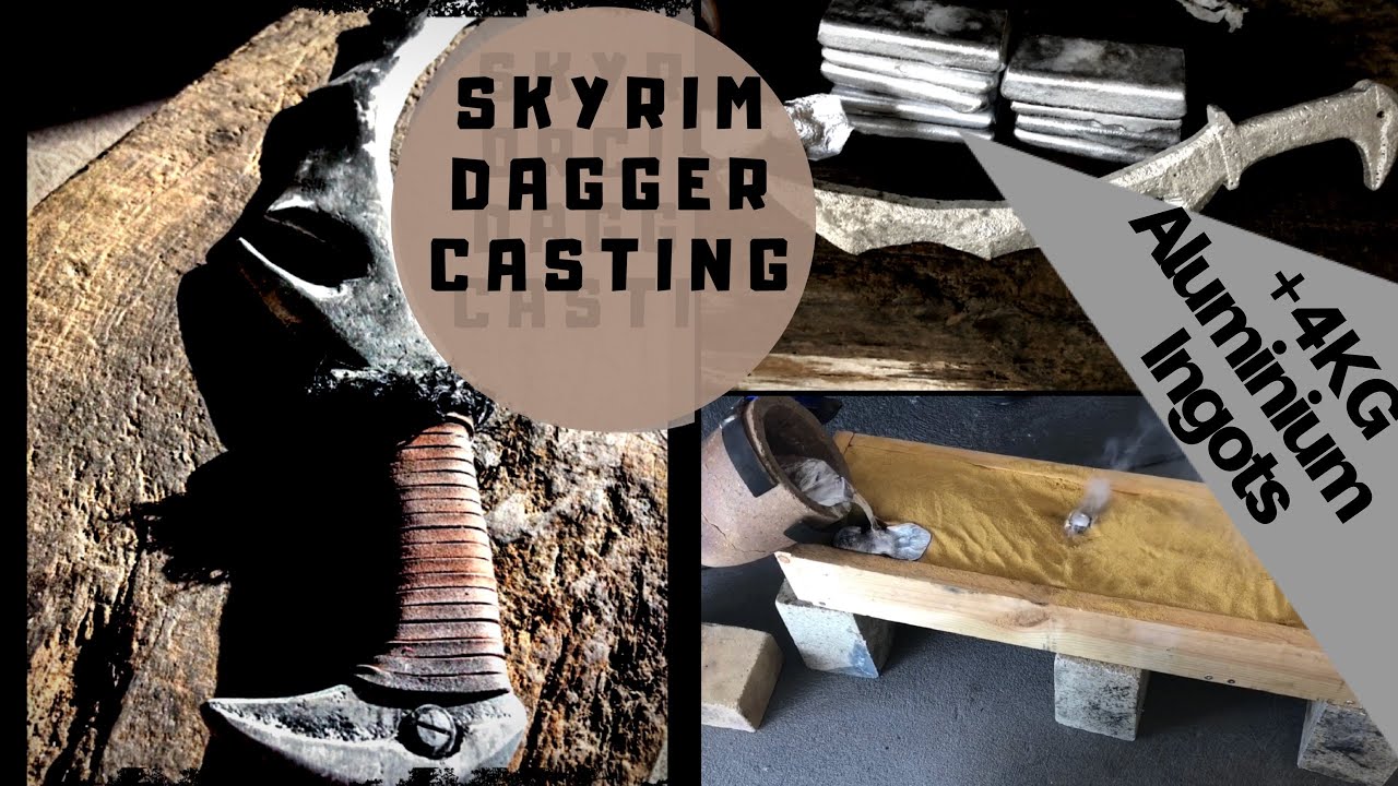 TRASH TO TREASURE- CASTING IN PLAIN SAND ~ ORCISH DAGGER - SAND CASTING - MELTING METAL - ALSO 4kg+