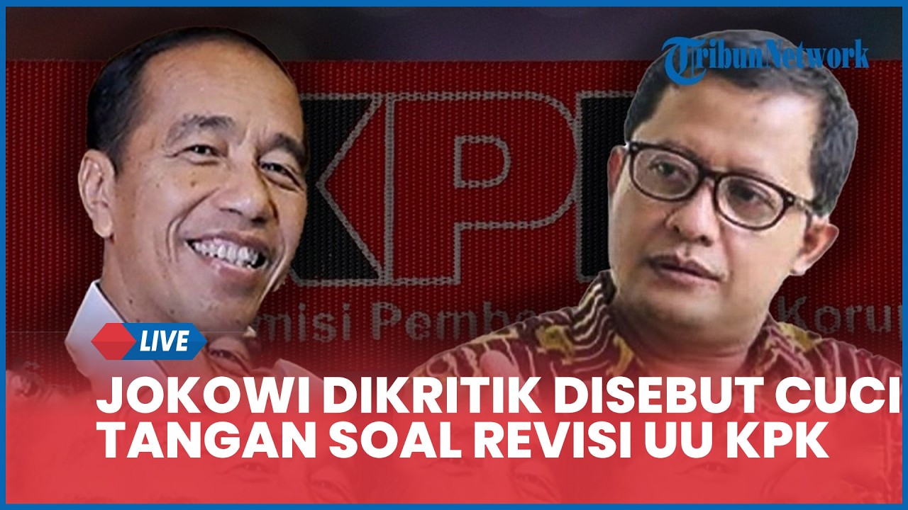 Jokowi Dikritik Disebut Cuci Tangan soal Revisi UU KPK: Sekarang Bilang Tak Terlibat Inisiatif DPR