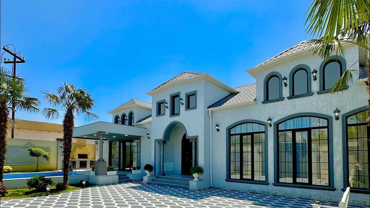 Загородный дом в стиле тоскано 350000 AZN +994552206757 #realestate #merdekan #villa #azerbaijan #ev