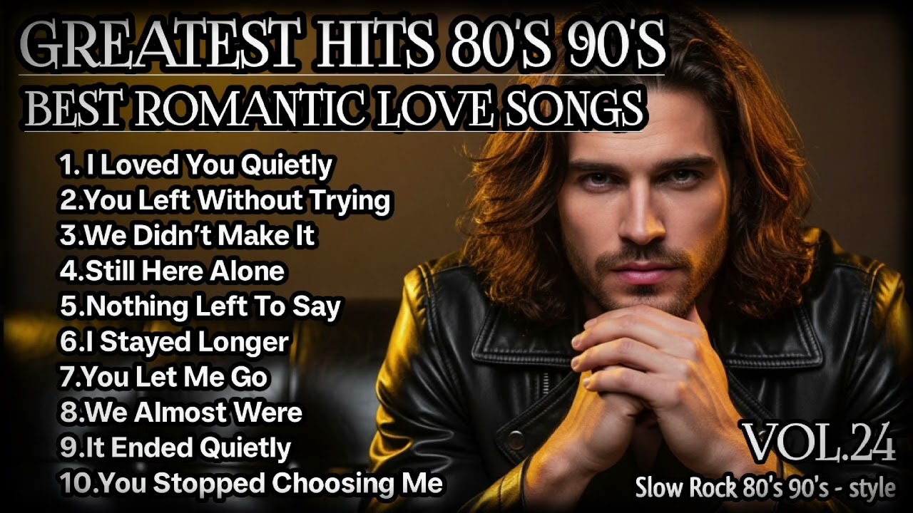 🎸 Best Romantic Love Songs 💖 | Love Songs of the 80s,and 90's | Slow Rock  style,Playlist Vol.24