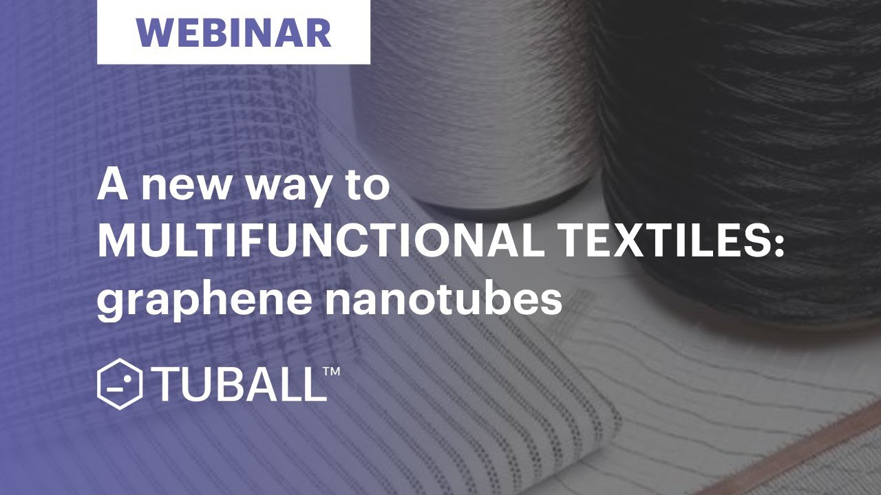 How conductive graphene nanotubes grant functionality to textiles