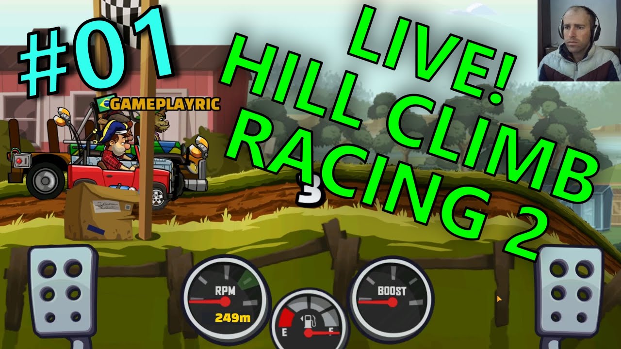 #01 - LIVE DE HILL CLIMB RACING 2. DADO A LARGADA PESSOAL! VAI ACOMPANHAR? @GameplaydoRicardo