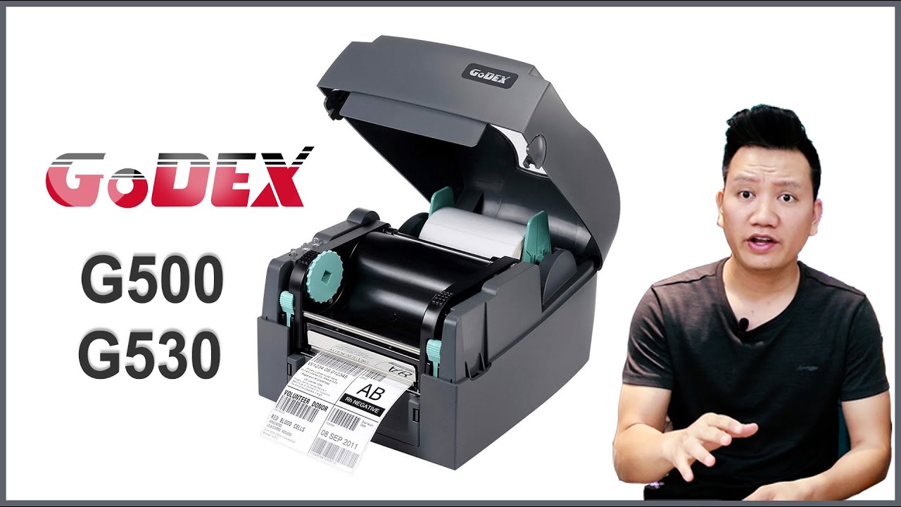 Máy in GoDEX G530 300dpi & GoDEX G500 203dpi - Máy in nhiệt tốt nhất để in tem nhãn và tem đơn hàng