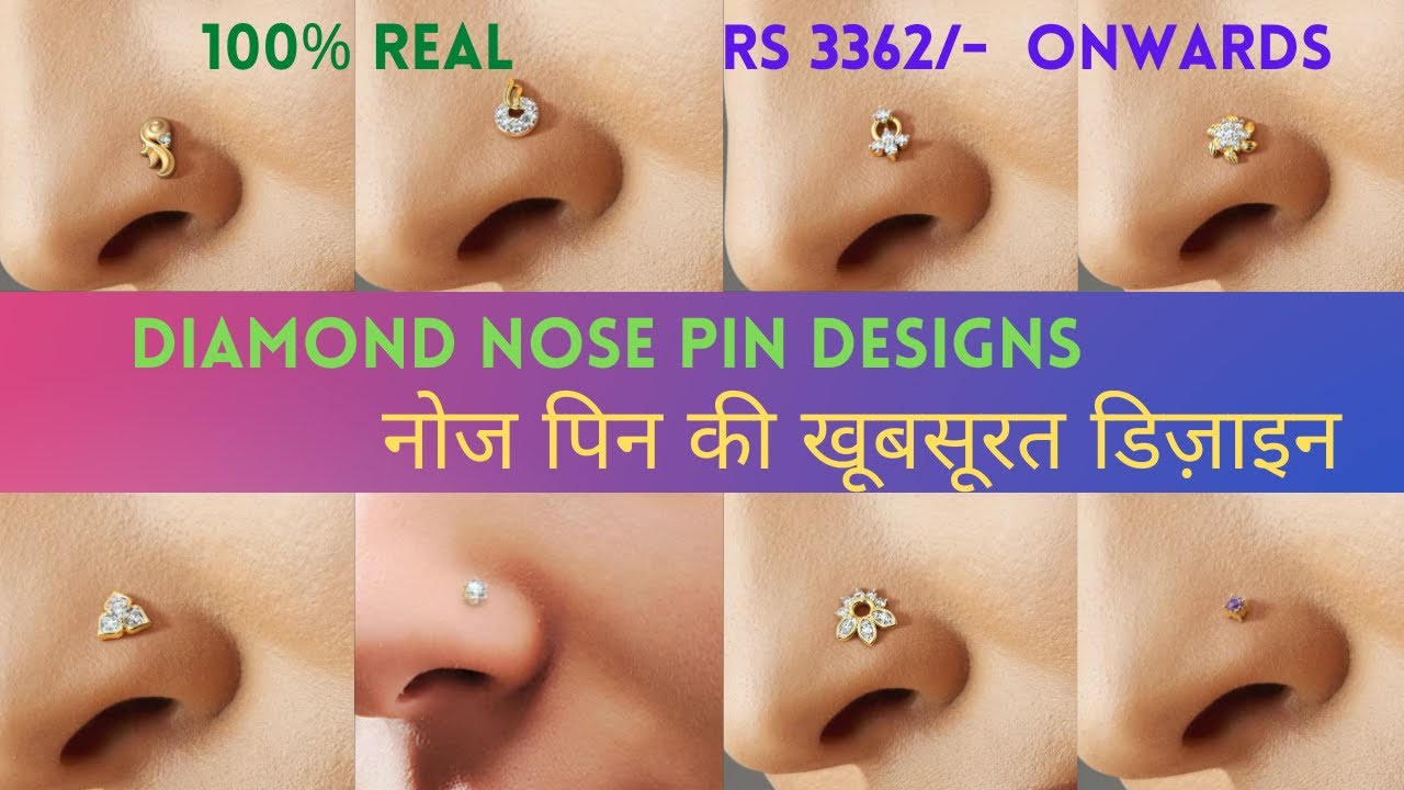 Latest Gold Diamond Nose Pin with Weight and Price from Bluestone #VHfashion