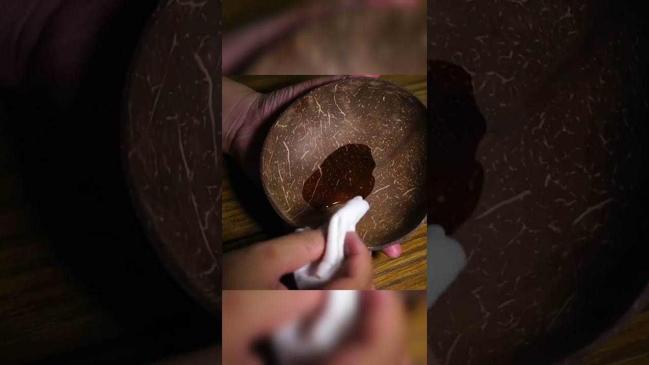 Coconut bowl making easy #art