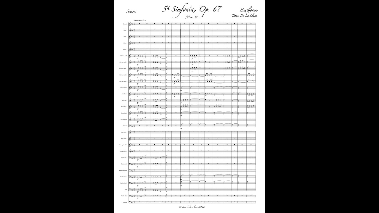 ‼️5ª SINFONIA de BEETHOVEN | Arreglo PARA BANDA✅