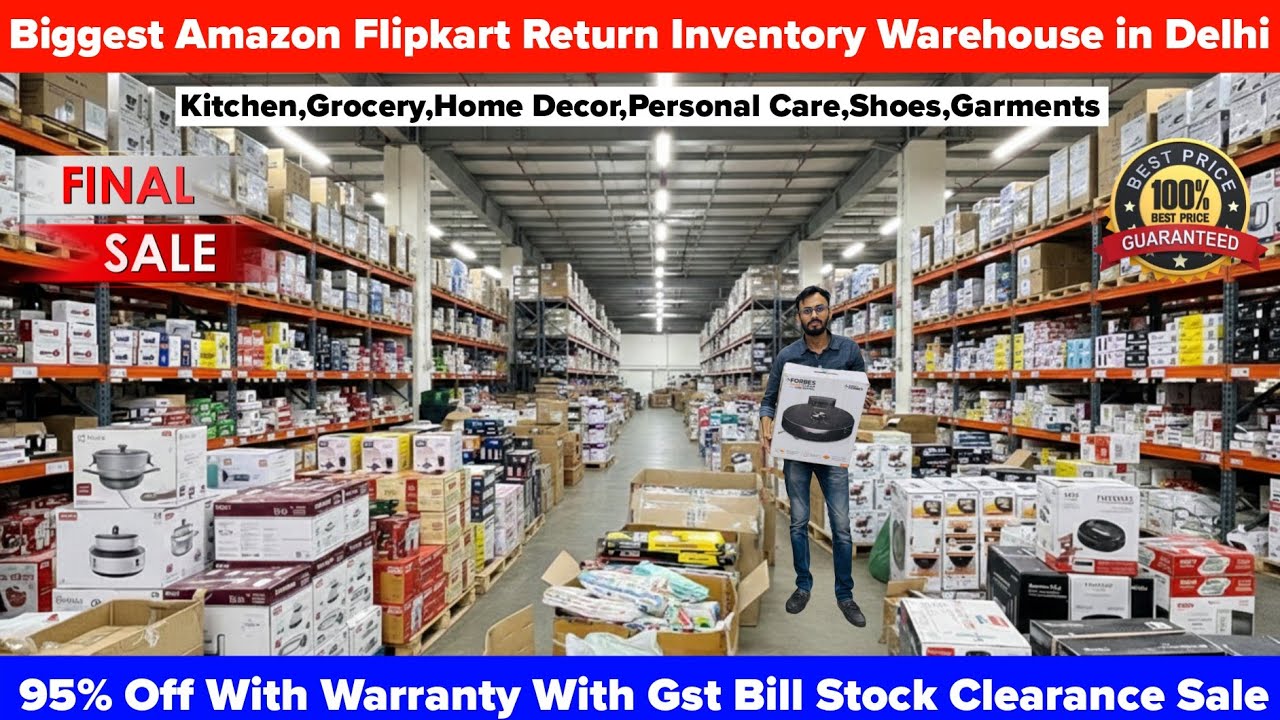 Biggest Amazon Flipkart Warehouse Delhi | 95% Off On Electronics, Kitchen,Fmcg,Orphan| Box Deals