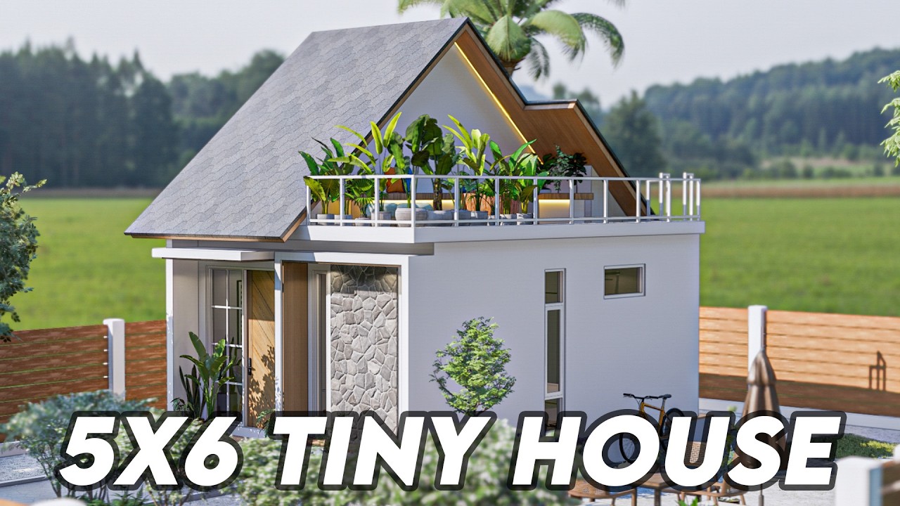 Stunning Tiny House Design, Perfect 5x6 Meters Layout