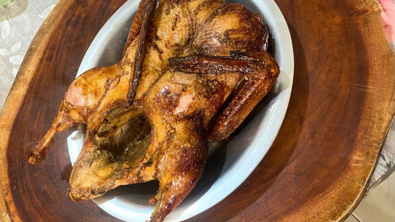 PATO ASSADO NO FORNO COM LARANJA