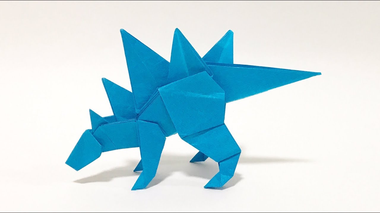 恐竜折り紙ステゴサウルス Origami Dinosaur  Stegosaurus