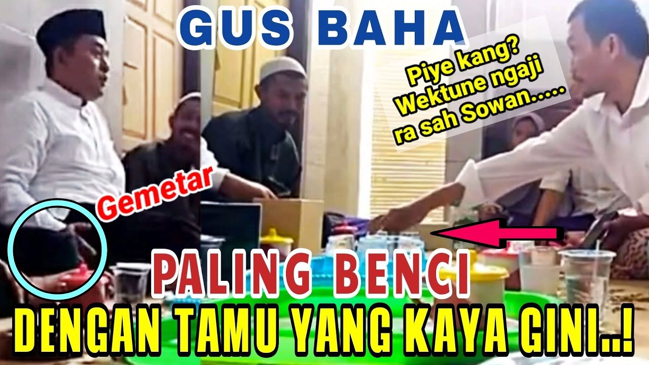 Trending Gus Baha.__ Paling tidak disukai Gus Baha kalau ada tamu kaya gini